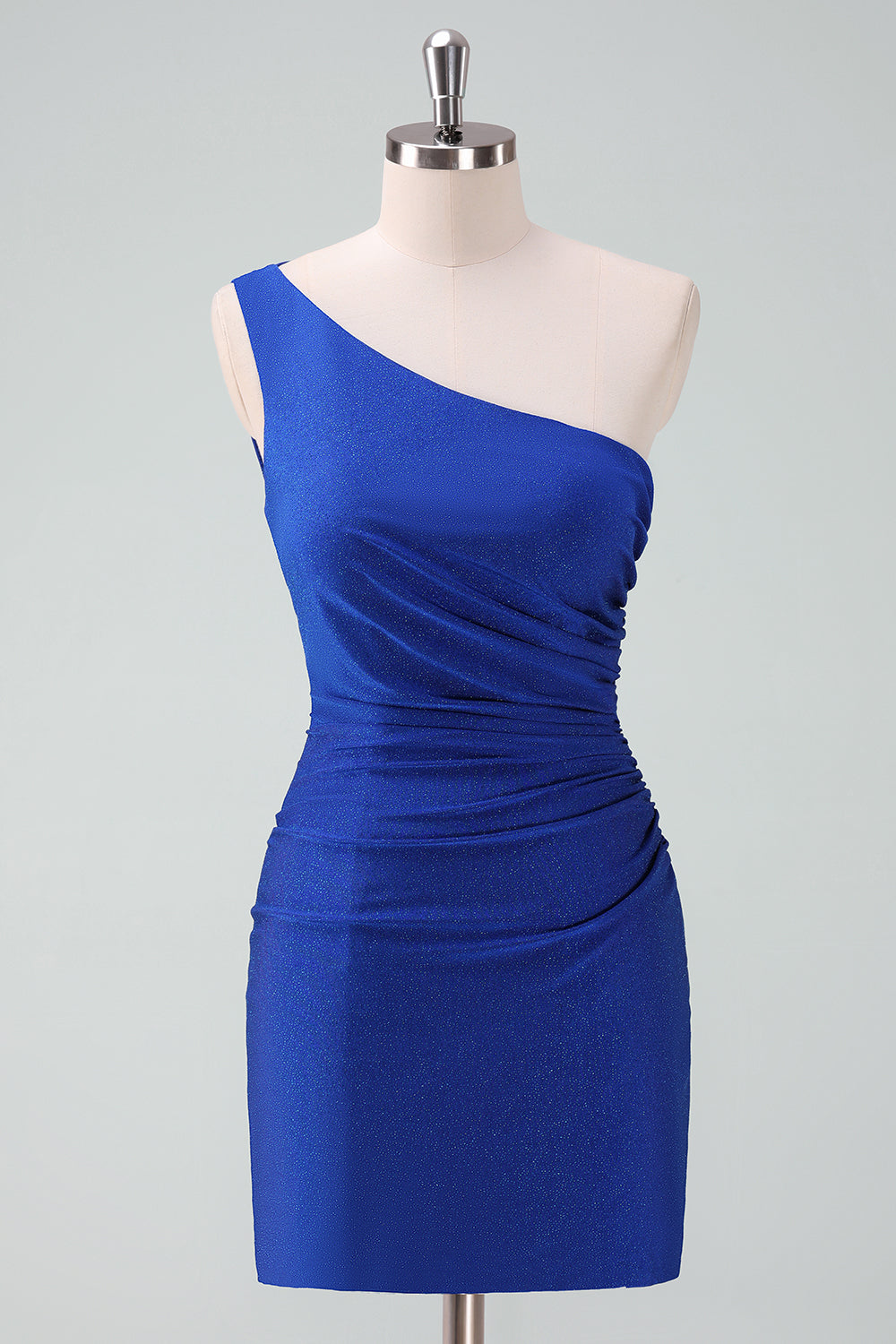 Zapakasa Women Royal Blue One Shoulder Homecoming Dress Bodycon Ruched Short Cocktail Dress Zapakasa Women Royal Blue One Shoulder Homecoming Dress Bodycon Ruched Short Cocktail Dress