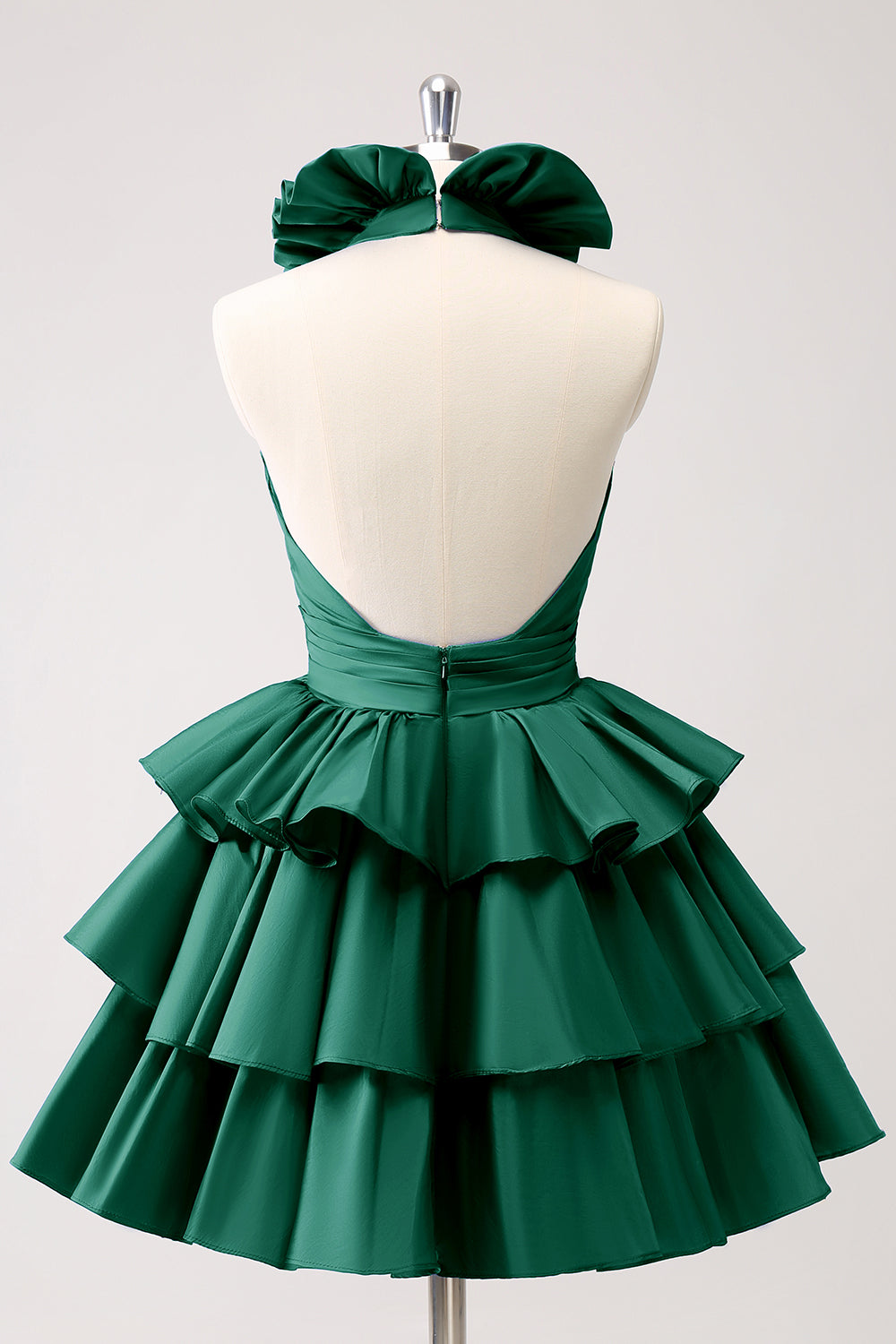 Royal Blue A-Line Halter Tiered Short Homecoming Dress with Ruffles Royal Blue A-Line Halter Tiered Short Homecoming Dress with Ruffles