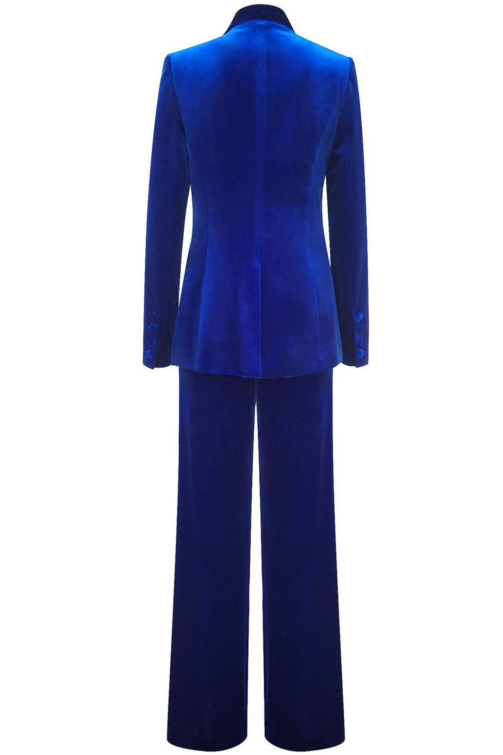 Royal Blue Velvet Single Button Women's Suits Royal Blue Velvet Single Button Women's Suits