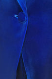 Royal Blue Velvet Single Button Women's Suits Royal Blue Velvet Single Button Women's Suits