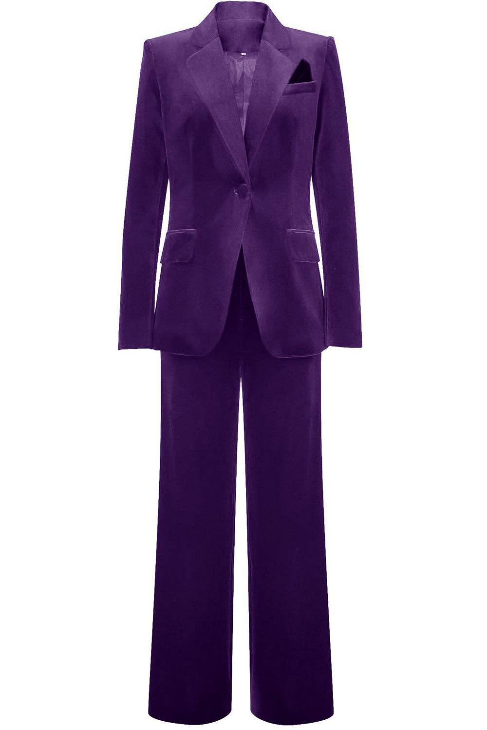Royal Blue Velvet Single Button Women's Suits Royal Blue Velvet Single Button Women's Suits