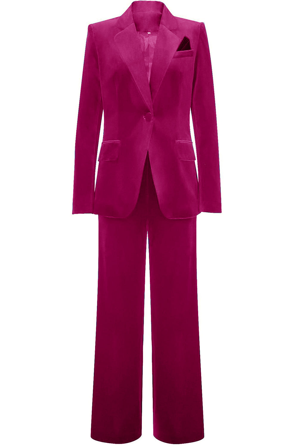 Royal Blue Velvet Single Button Women's Suits Royal Blue Velvet Single Button Women's Suits