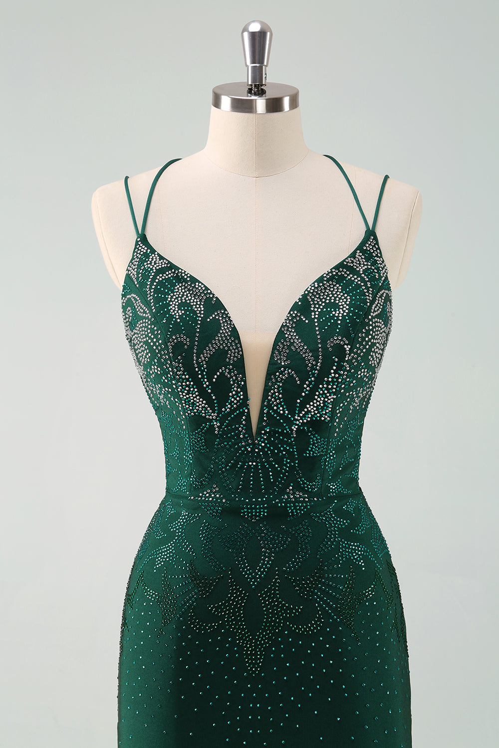 Sparky Dark Green Tight Short Homecoing Dress with Beadings Sparky Dark Green Tight Short Homecoing Dress with Beadings