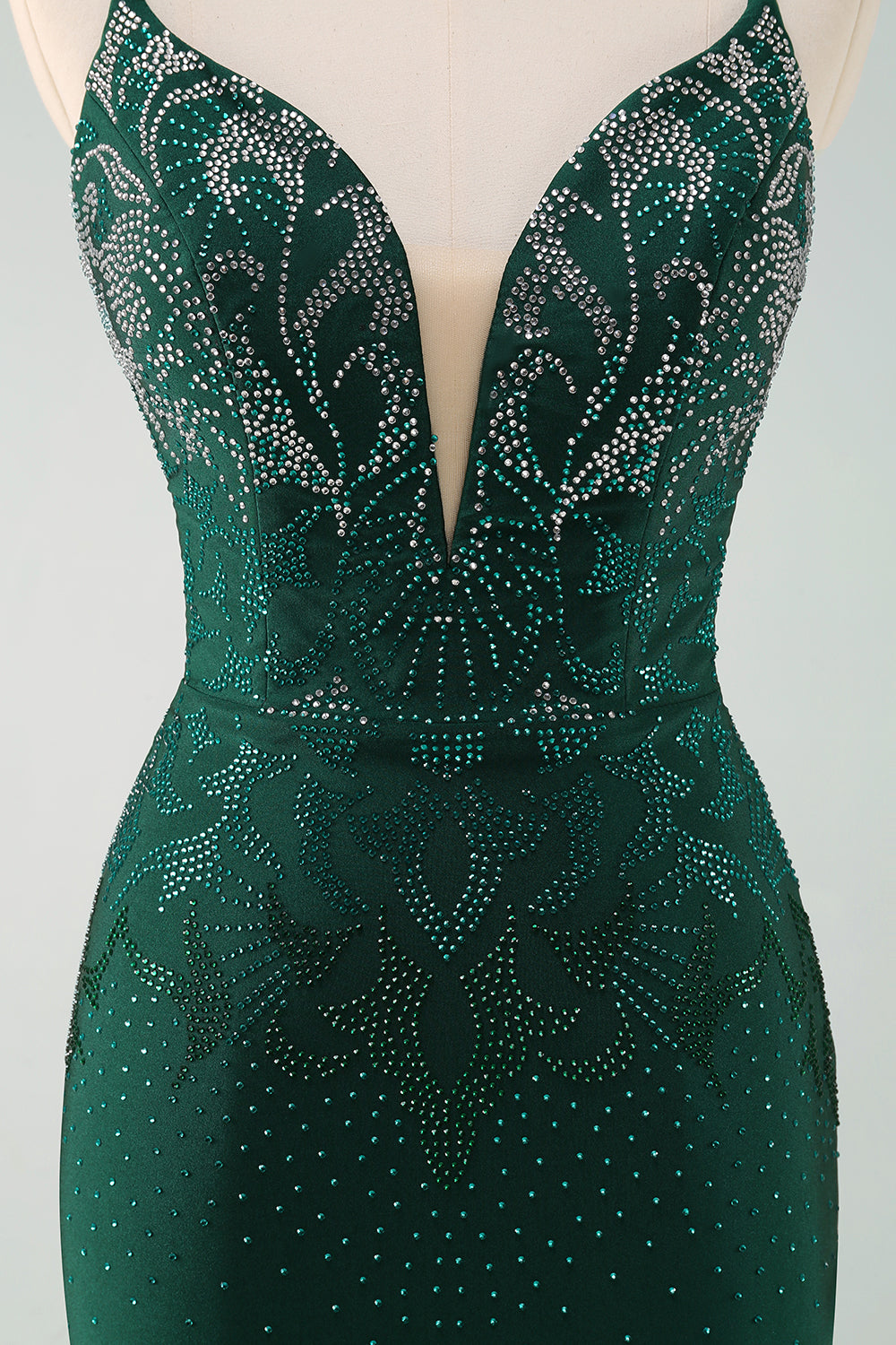 Sparky Dark Green Tight Short Homecoing Dress with Beadings Sparky Dark Green Tight Short Homecoing Dress with Beadings