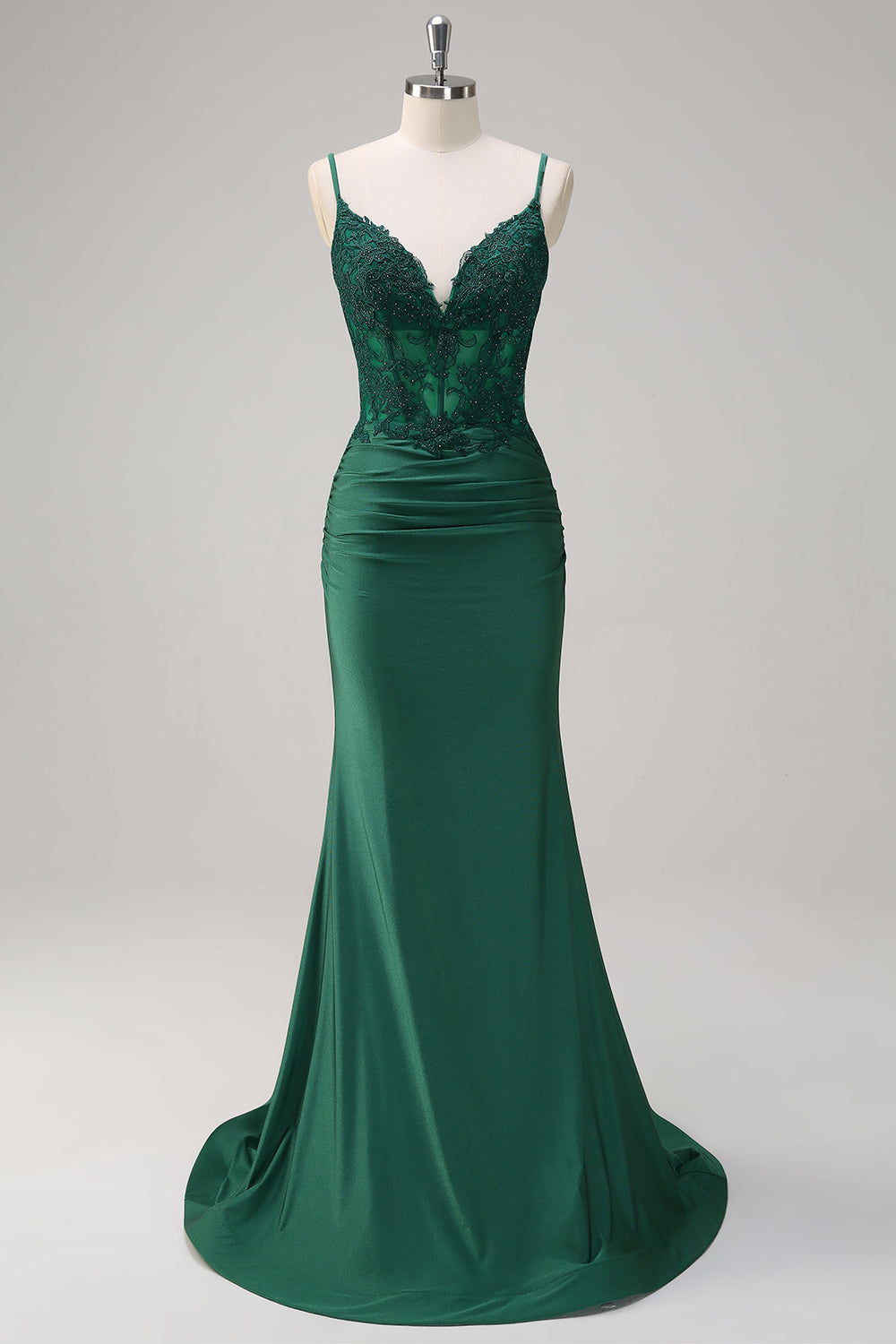 v neck emerald green prom dress Simple V Neck Backless Emerald Green Satin Long Prom Dress, Backless Emerald Green Formal Graduation Evening Dress