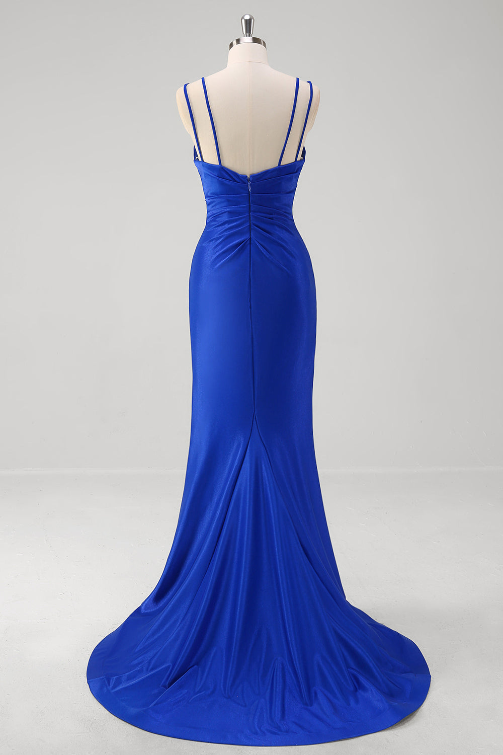 Royal Blue V-Neck Mermaid Applique V-Neck Long Prom Dress with Slit Royal Blue V-Neck Mermaid Applique V-Neck Long Prom Dress with Slit