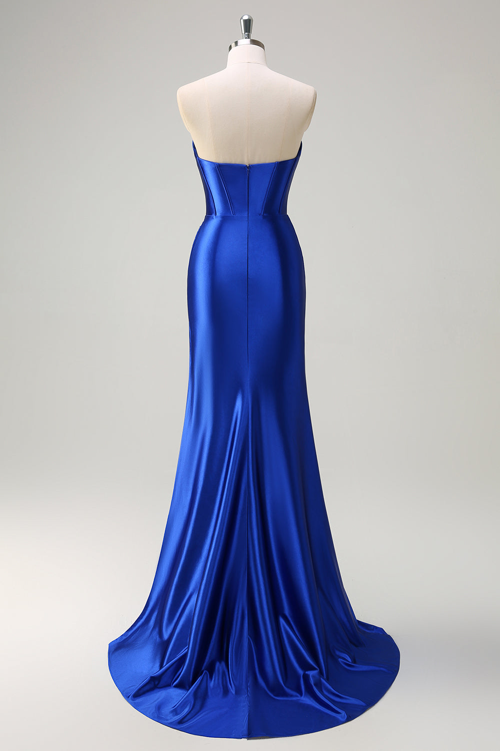 Royal Blue Mermaid Sequined Sweetheart Long Prom Dress with Slit Royal Blue Mermaid Sequined Sweetheart Long Prom Dress with Slit
