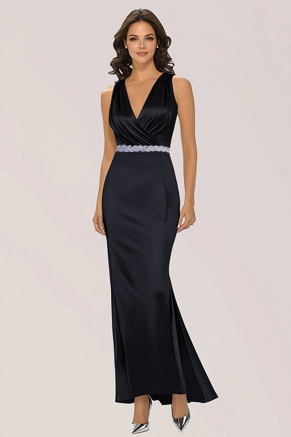 Black Dress Wraps For Prom Dresses Sasha Formal High Slit Wrap Dress In Black Size: M Black Dress Wraps For Prom Dresses Sasha Formal High Slit Wrap Dress In Black Size: M