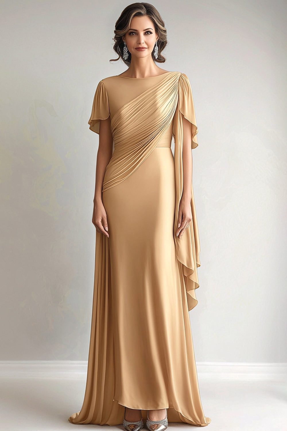 gold mother of the bride dresses short Gold Mother of the Bride Dresses