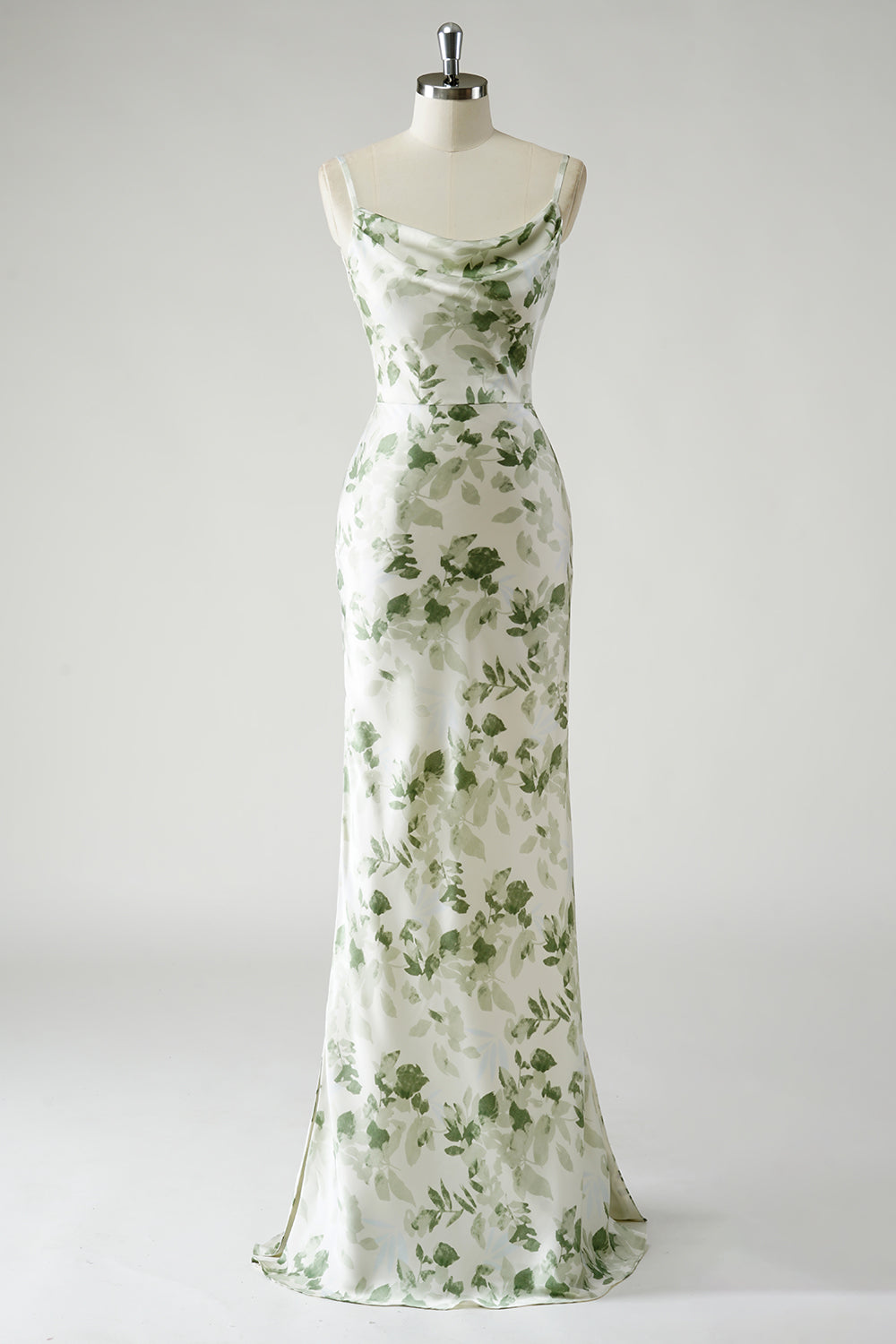 ZAPAKASA Women Floral Green Mermaid Spaghetti Straps Long Bridesmaid Dress Mermaid Wedding Guest Dress ZAPAKASA Women Floral Green Mermaid Spaghetti Straps Long Bridesmaid Dress Mermaid Wedding Guest Dress