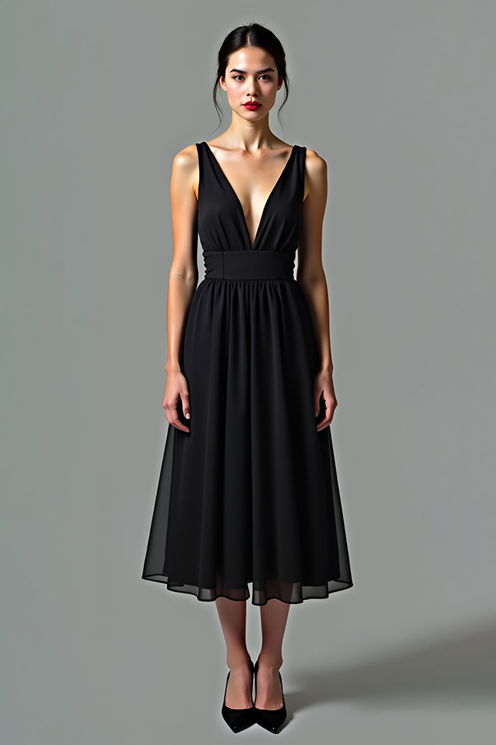 knee length black tie dresses Knee Length Designer Dresses