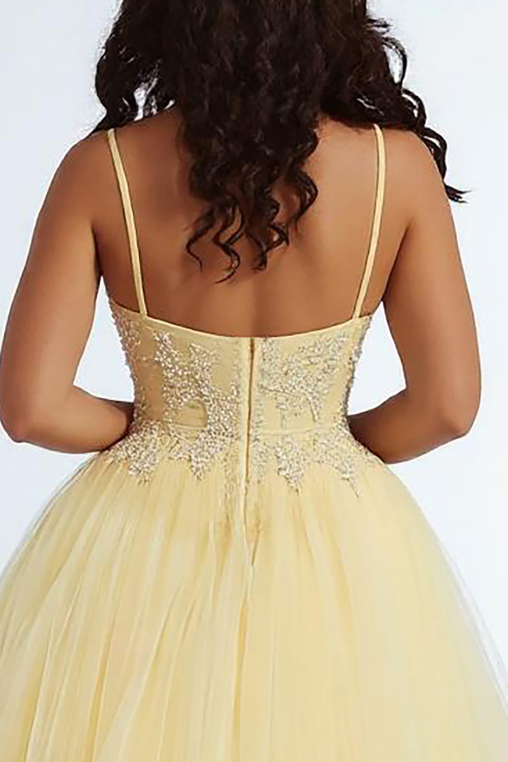 Daffodil Sweetheart A Line Long Plus Size Prom Dress with Appliques Daffodil Sweetheart A Line Long Plus Size Prom Dress with Appliques