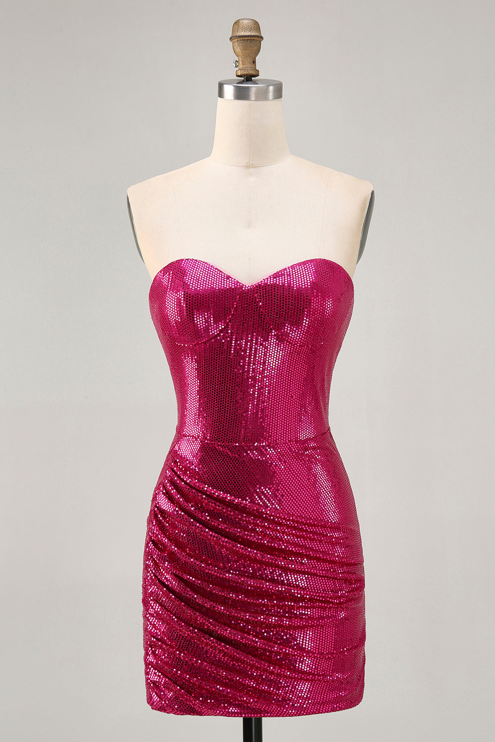Zapakasa Women Sparkly Fuchsia Sequin Short Tight Homecoming Dress zapakasa-women-sparkly-fuchsia-sequin-short-tight-homecoming-dress