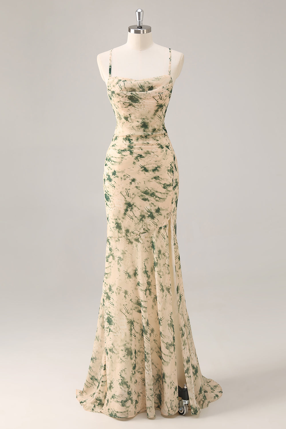 champagne floral bridesmaid dresses Azazie Aricella