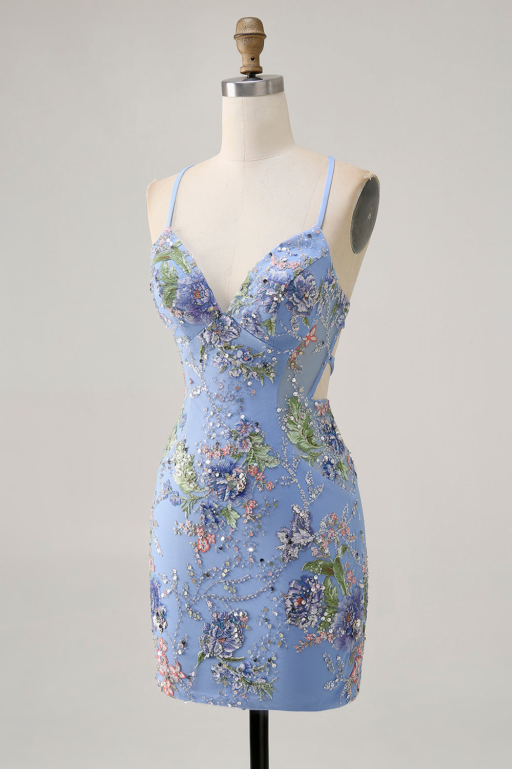 Sparkly Black Beaded Floral Short Tight Homecoming Dress with Sequins Sparkly Black Beaded Floral Short Tight Homecoming Dress with Sequins