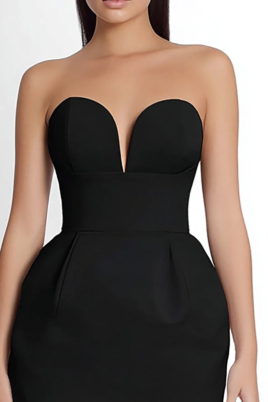 Bodycon Simple Sweetheart Tight Little Black Dress