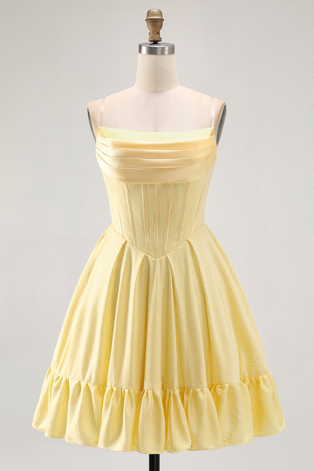Zapakasa Women Sparkly Yellow Corset Short Homecoming Dress with Beading A Line Lace Up Back Strapless Cocktail Dress Zapakasa Women Sparkly Yellow Corset Short Homecoming Dress with Beading A Line Lace Up Back Strapless Cocktail Dress