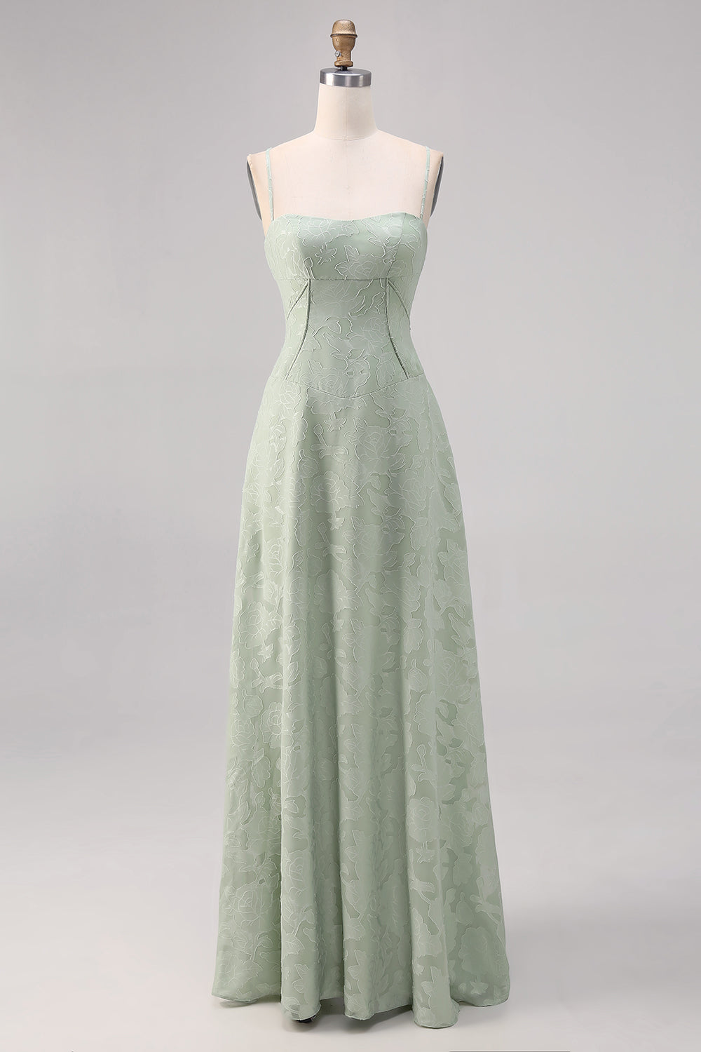 Zapakasa Women Sage Green Floral Lace Corset Long Bridesmaid Dress Spaghetti Straps A Line Lace Up Back Wedding Guest Dress Zapakasa Women Sage Green Floral Lace Corset Long Bridesmaid Dress Spaghetti Straps A Line Lace Up Back Wedding Guest Dress
