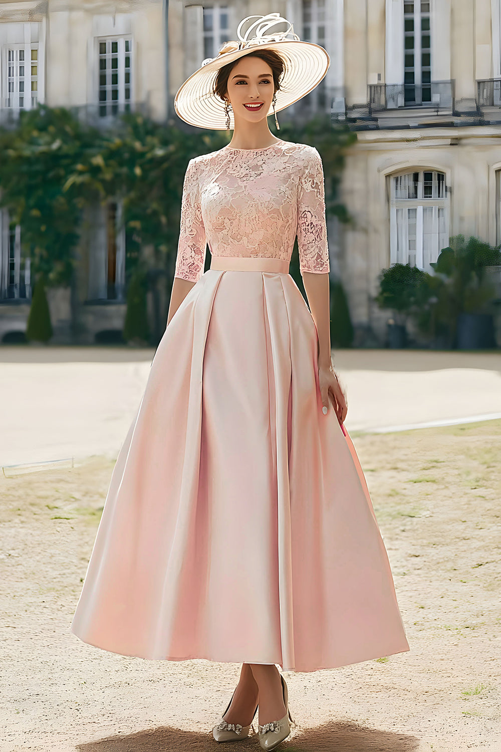 blush pink mother of the bride dress Dresses With 3D Floral Appliques Off Shouder Long 1x Women Dress Blushing Pink Mother Of The