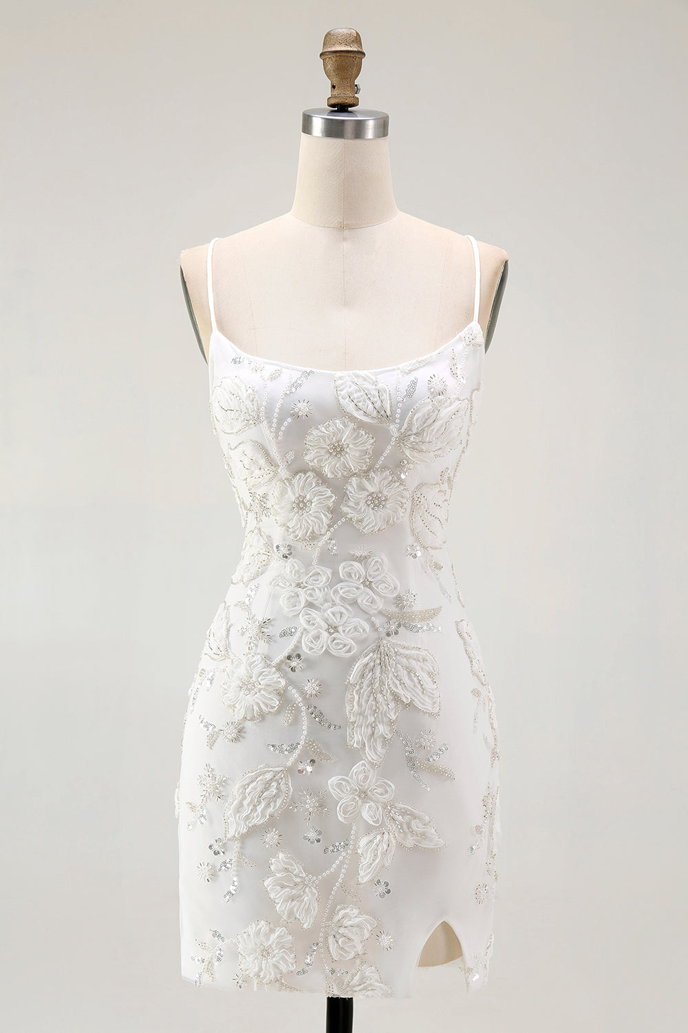 tight white dress short Simple White Dresses