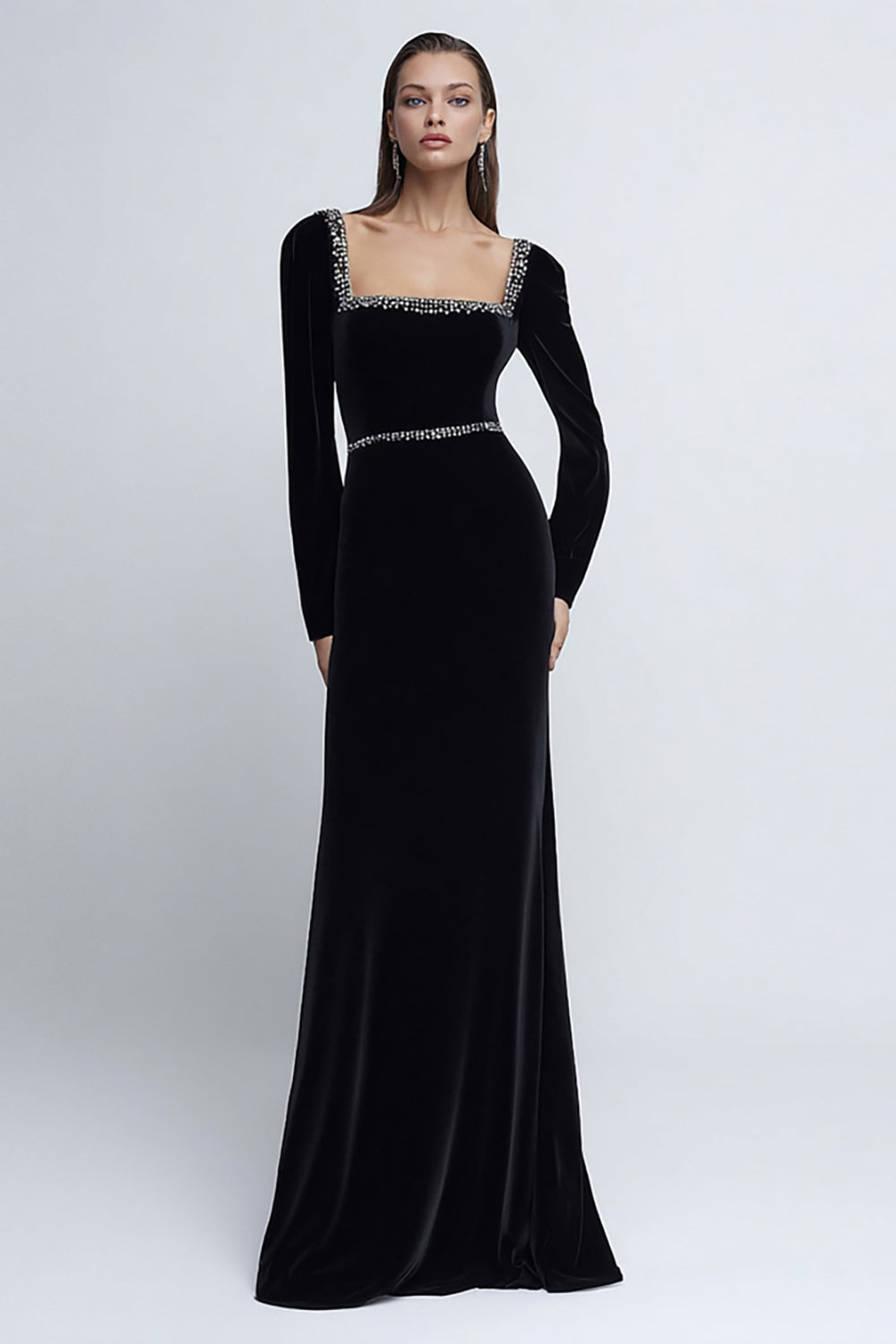 black velvet holiday dress Small Introducing our stunning Black Velvet Holiday Dress Zapaka Women Black Velvet Formal