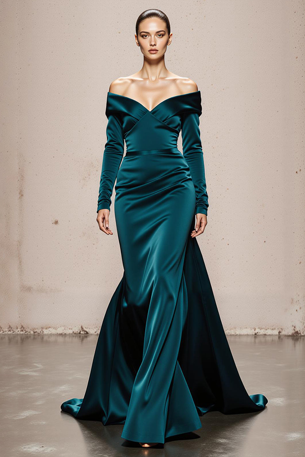 peacock green cocktail dress Peacock Formal Dresses One Shoulder Tea-Length Sleeveless A-Line Stretch Satin Formal Dresses