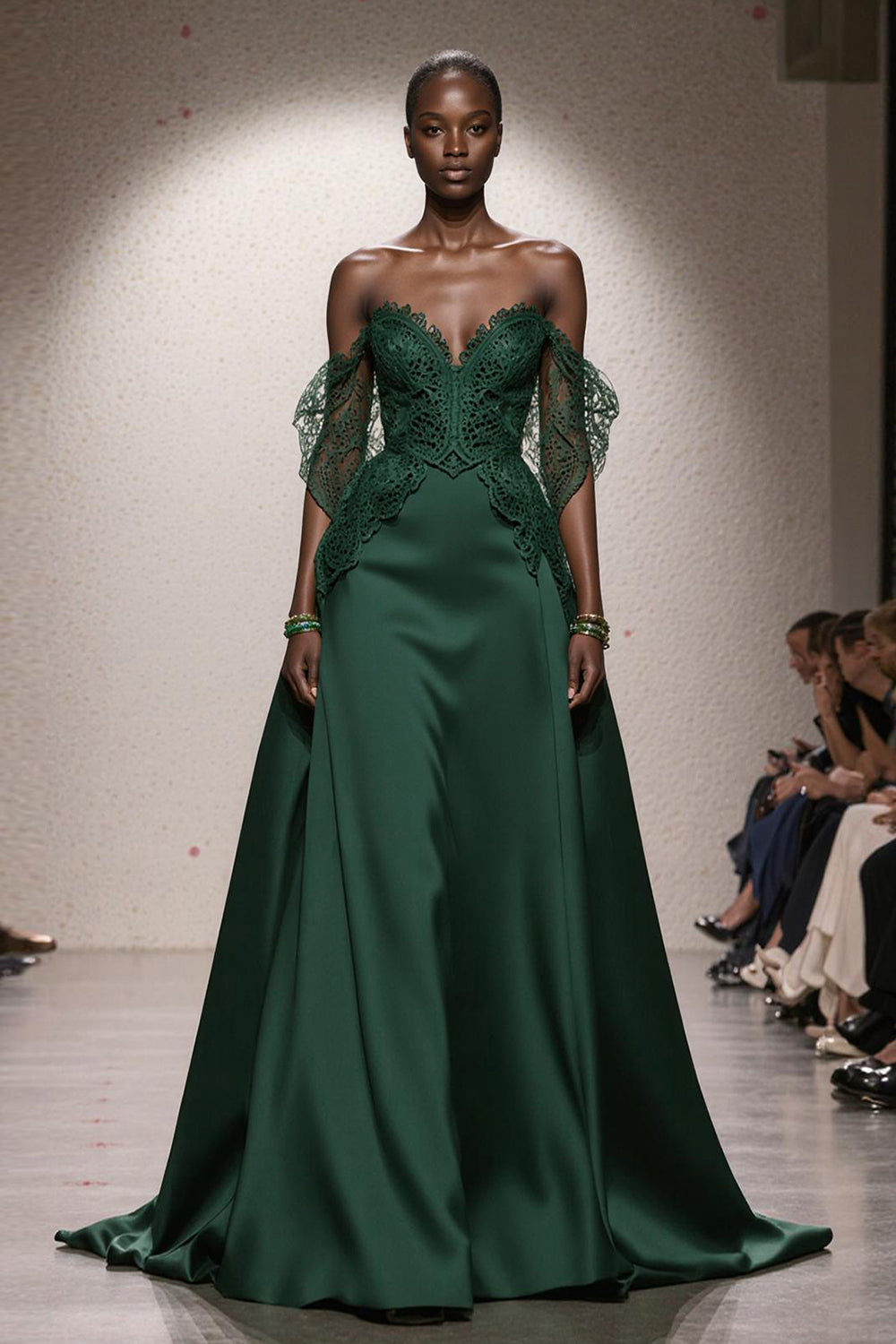 dark green a line dress Dark Green Velvet Off Shoulder Long Party Dress, Green A-line Formal P Frisco Dresses