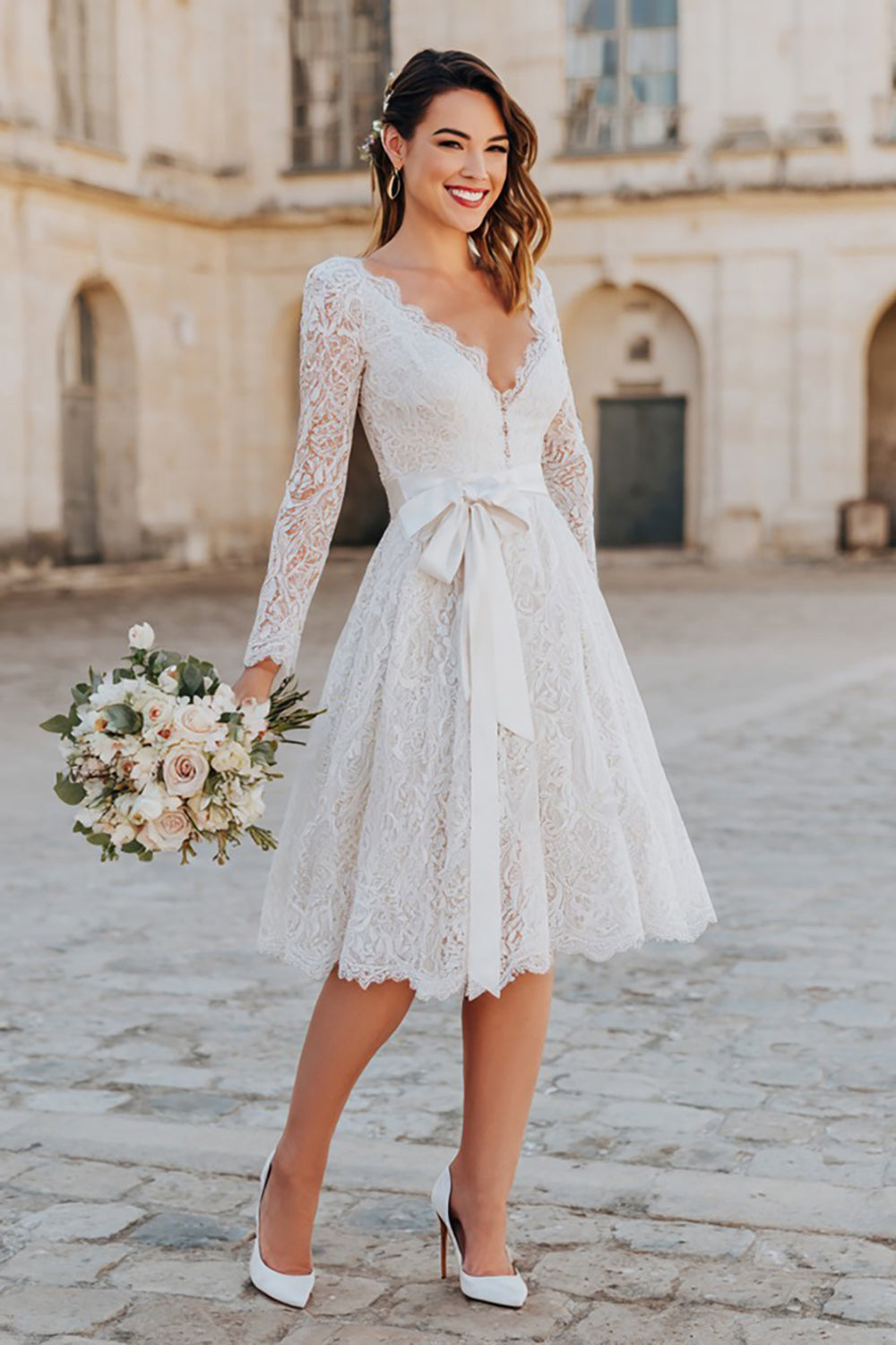 boho tea length wedding dress Short Strapless Summer Beach High Quality Backless Women Beach bridal Dress Plus Size crepe satin Bohemian & Boho Wedding Dresses