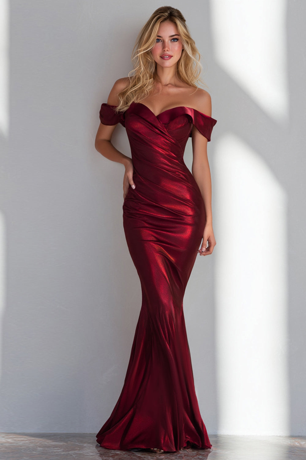 women burgundy dress for wedding burgundy velvet dress for wedding Zapakasa Women Burgundy Velvet Mermaid Long Bridesmaid Dress Off the Shoulder Long Sleeves Wedding Guest Dress