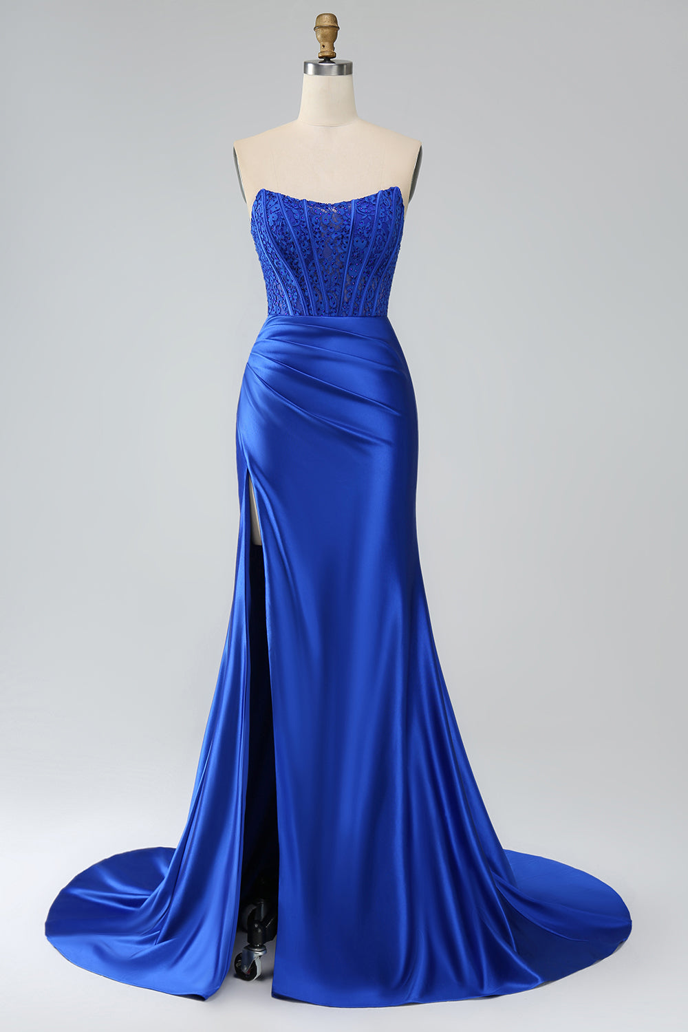 princess royal blue prom dresses Princess Royal Blue Tiered Tulle Prom Dress Formal Dress fg3403 formalgowns