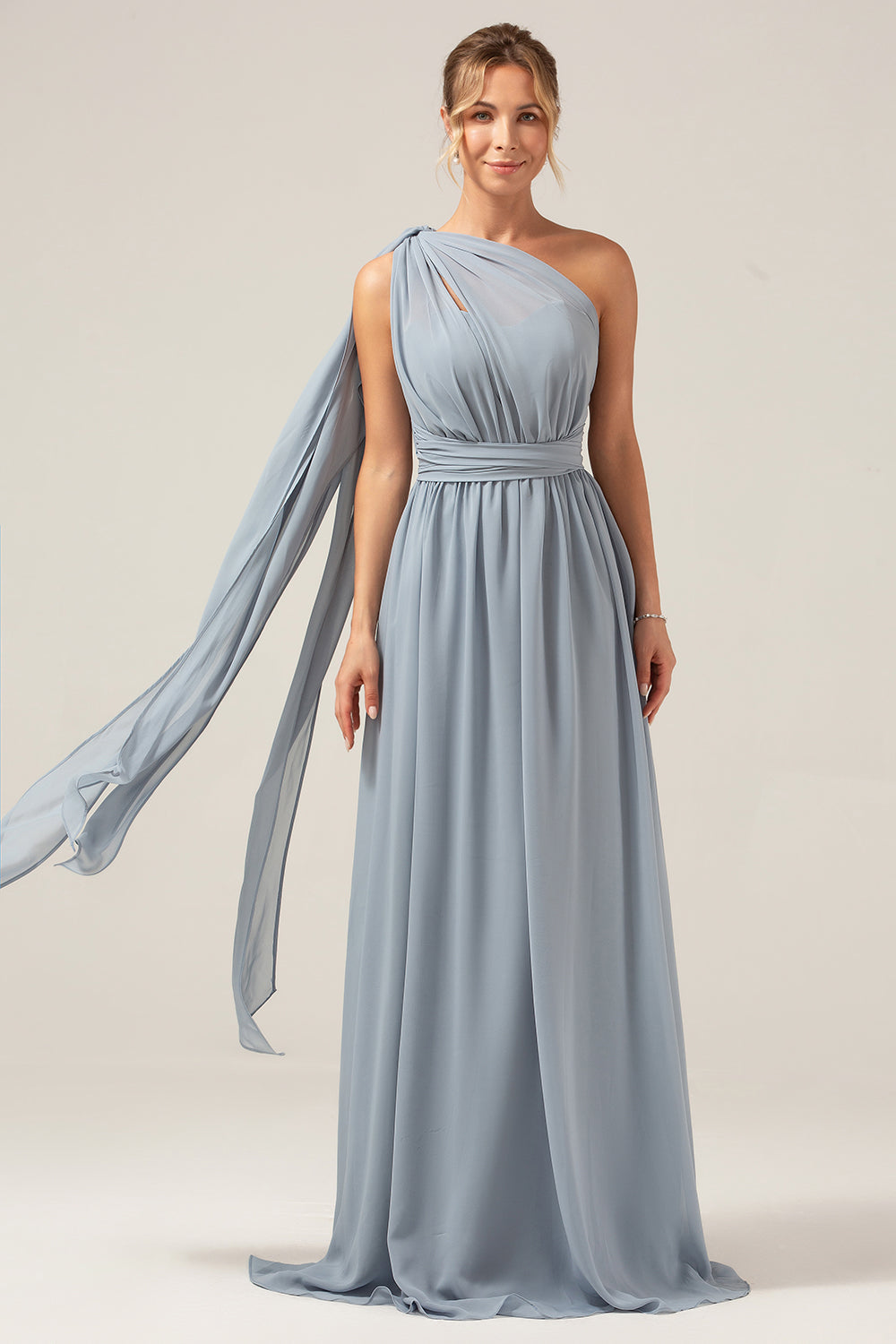 Zapakasa Women Dusty Blue Maternity Bridesmaid Dress Ruched Convertible Boho Chiffon Long Wedding Party Dress Zapakasa Women Dusty Blue Maternity Bridesmaid Dress Ruched Convertible Boho Chiffon Long Wedding Party Dress