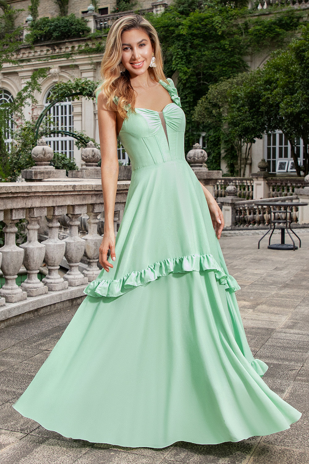 mint maxi bridesmaid dress Maxi Long Cold Shoulder Wholesale Bridesmaid Dresses With Short Sleeve