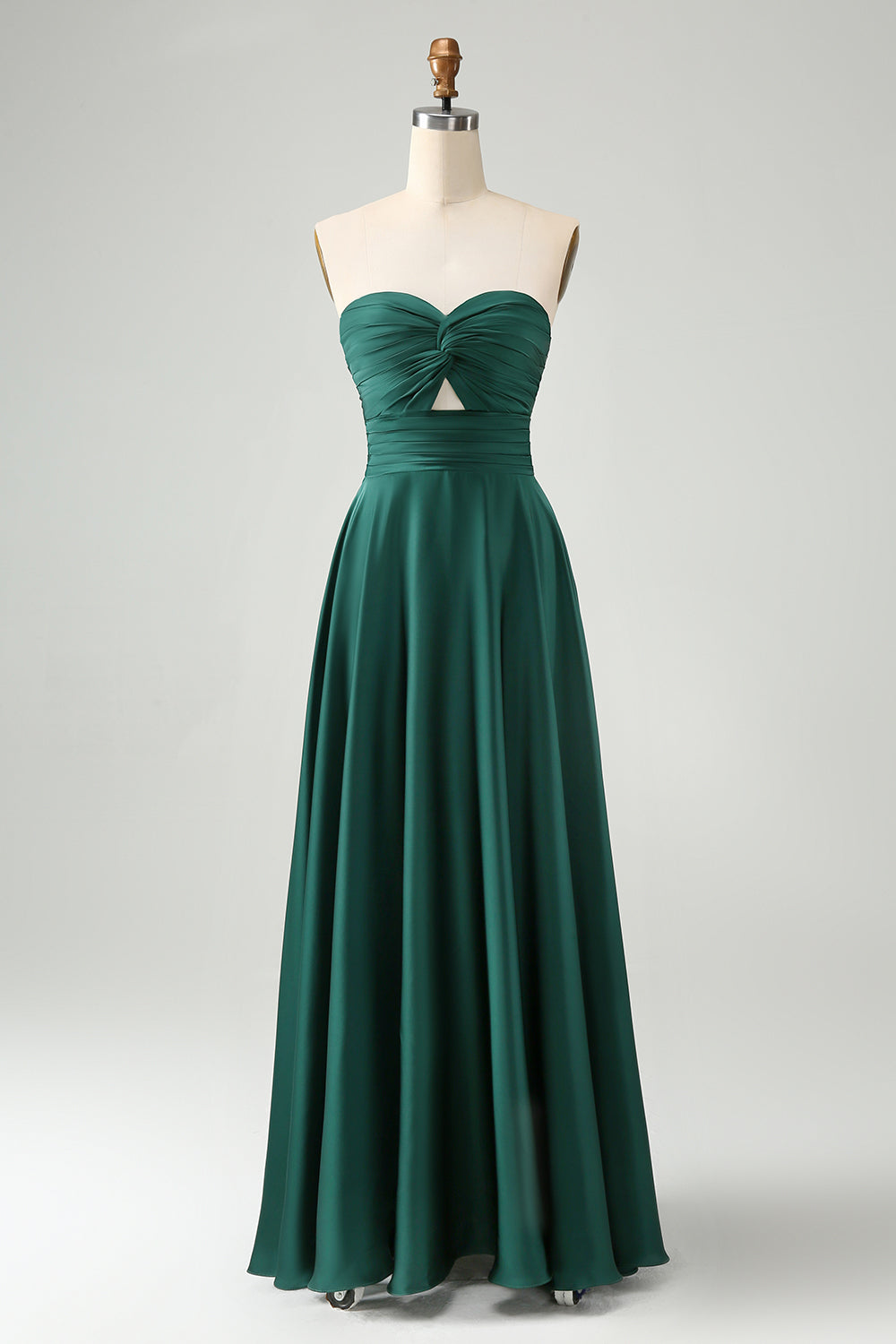 Zapakasa Women Dark Green Sweetheart Bridesmaid Dress A Line Keyhole Satin Long Prom Dress Zapakasa Women Dark Green Sweetheart Bridesmaid Dress A Line Keyhole Satin Long Prom Dress