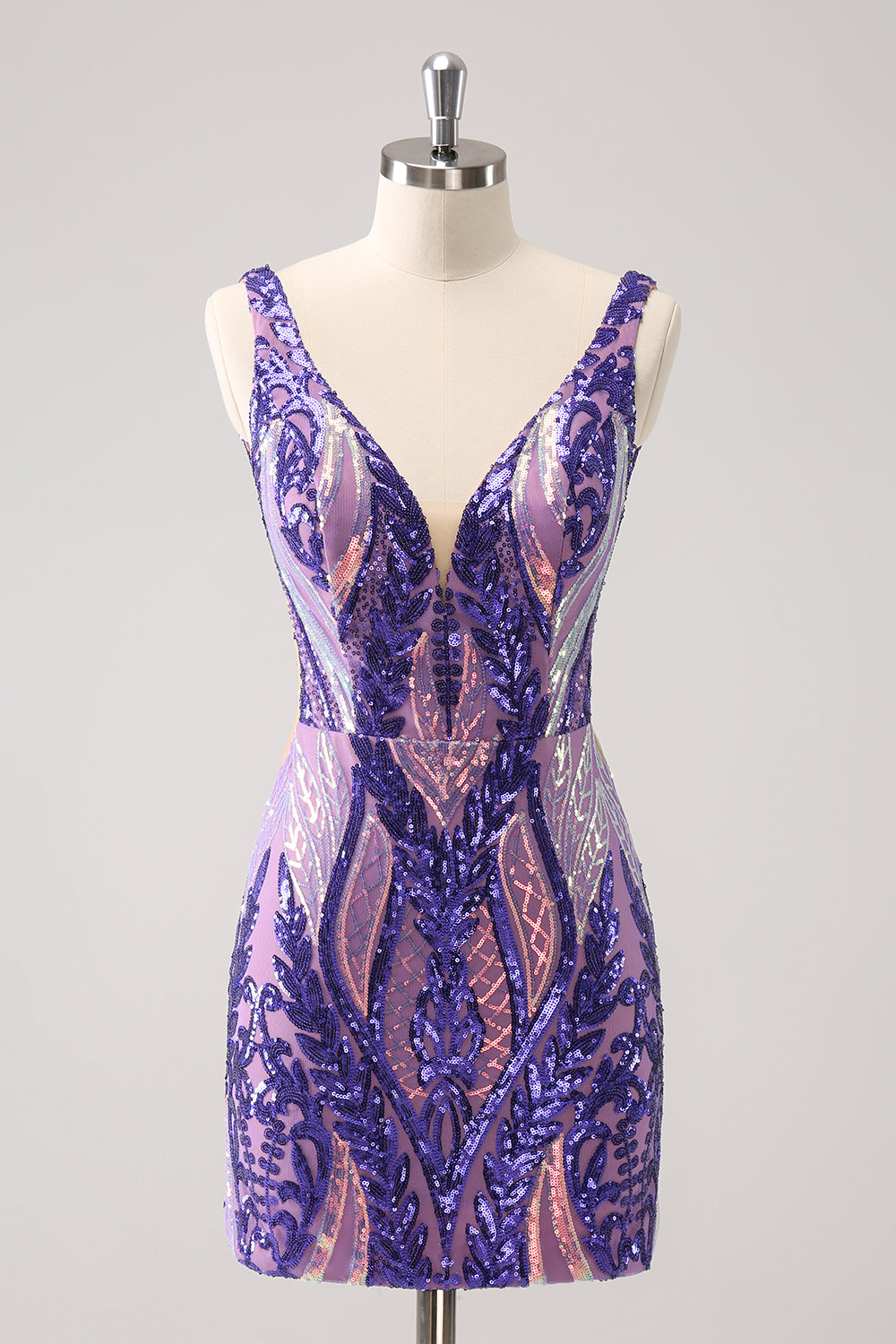 ZAPAKA Women Sparkly Dark Purple Tight Homecoming Dress V Neck Sequined Embroidery Short Prom Dress ZAPAKA Women Sparkly Dark Purple Tight Homecoming Dress V Neck Sequined Embroidery Short Prom Dress
