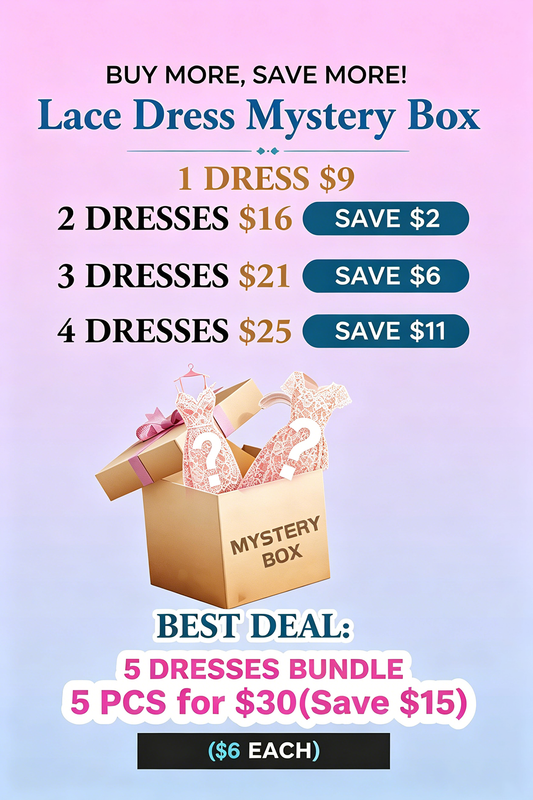 Lace Dress Mystery Box - Multi-Pack Savings - Buy More, Save More