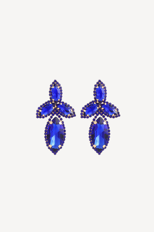 Geometric Clear Rhinestone Sparkling Earrings