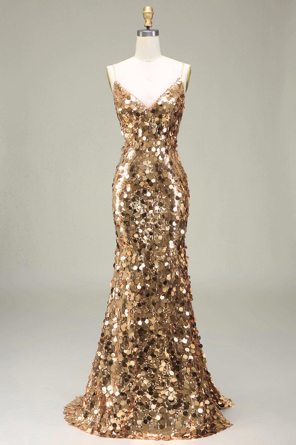 Zapaka Women Prom Dress Sparkly Golden Mermaid Sequin Evening Dress with Slit, Rose Pink / UK16 Zapaka Women Prom Dress Sparkly Golden Mermaid Sequin Evening Dress with Slit, Rose Pink / UK16