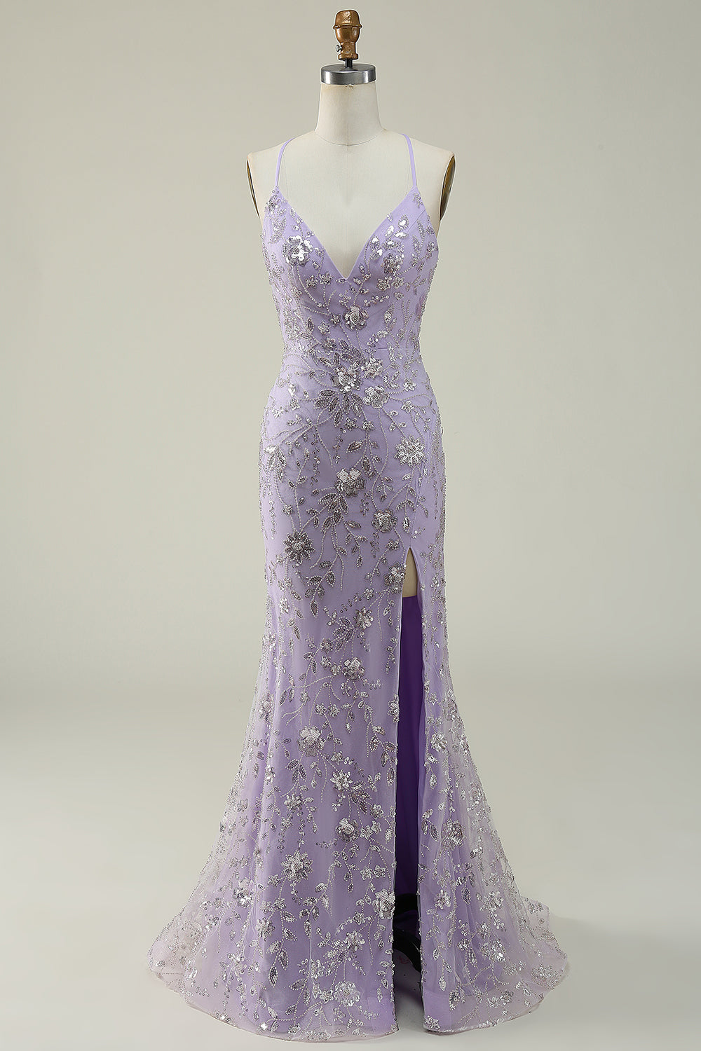 Zapakasa Women Purple Long Prom Dress Mermaid Spaghetti Straps Formal Dress with Beading Zapakasa Women Purple Long Prom Dress Mermaid Spaghetti Straps Formal Dress with Beading