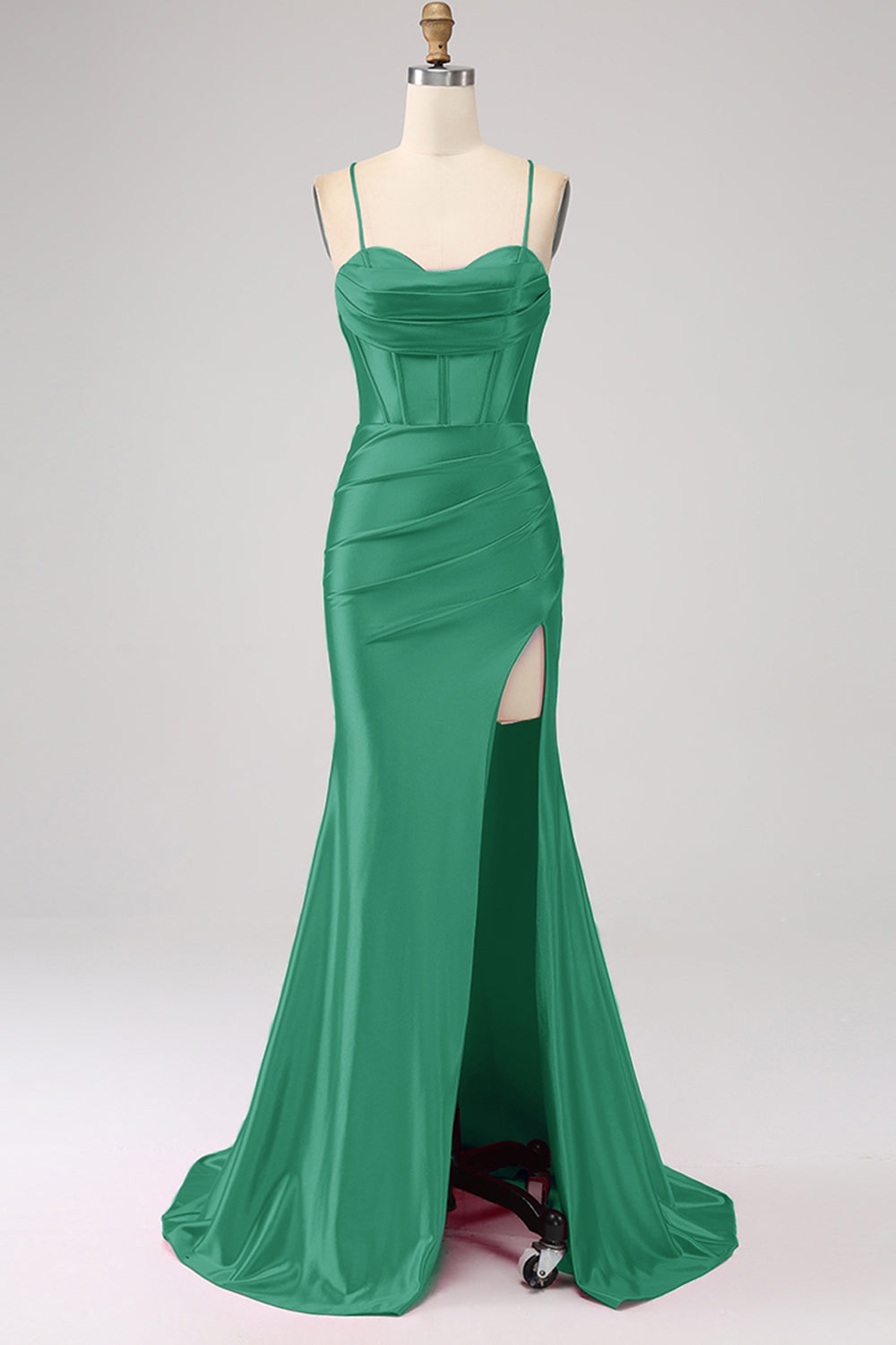 Royal Blue Spaghetti Straps Mermaid Prom Dress