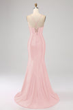 Royal Blue Spaghetti Straps Mermaid Prom Dress
