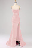 Royal Blue Spaghetti Straps Mermaid Prom Dress