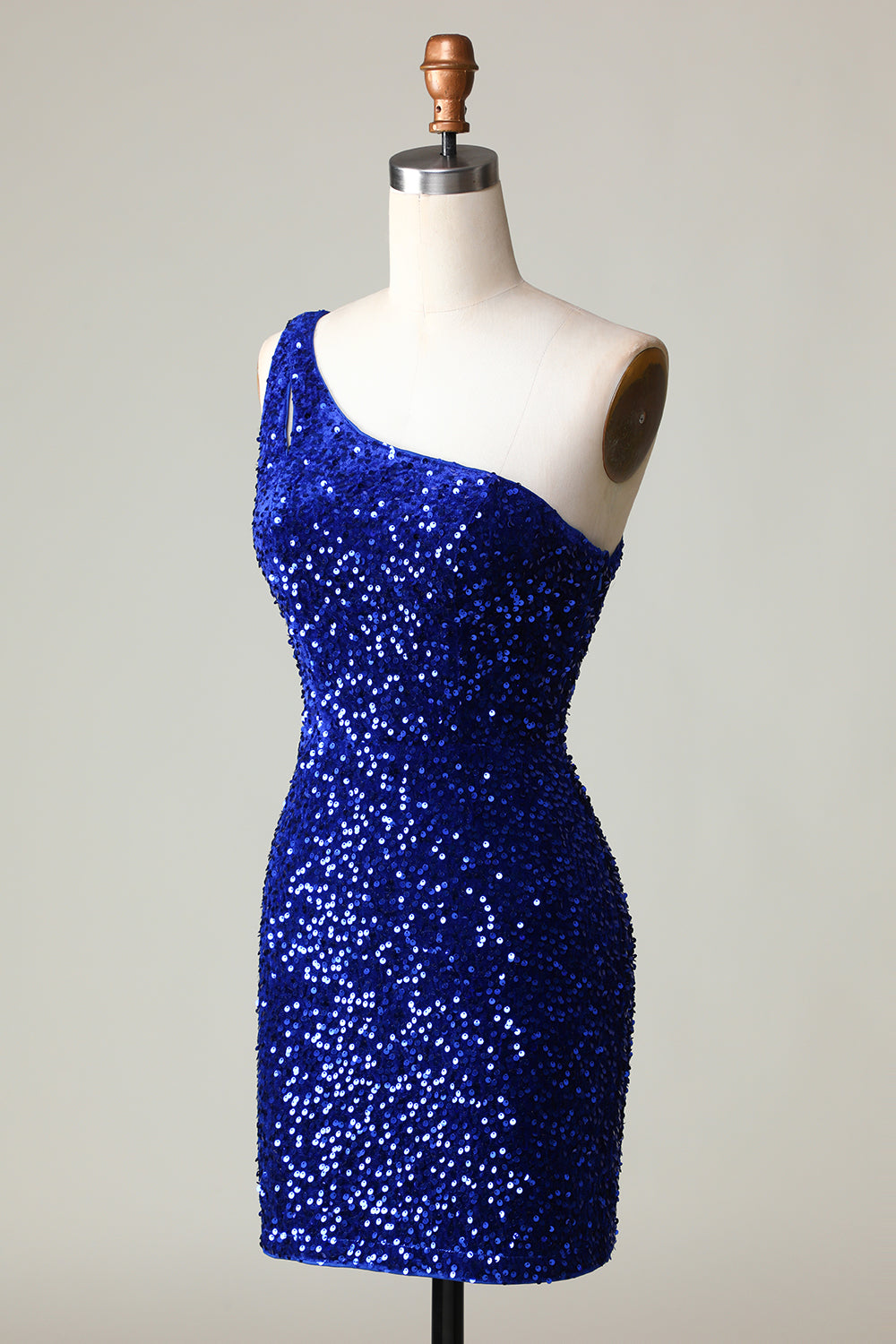 Zapakasa Sequins One-Shoulder Royal Blue Tight Beading Short Homecoming Dresses Sexy Party Dress Zapakasa Sequins One-Shoulder Royal Blue Tight Beading Short Homecoming Dresses Sexy Party Dress