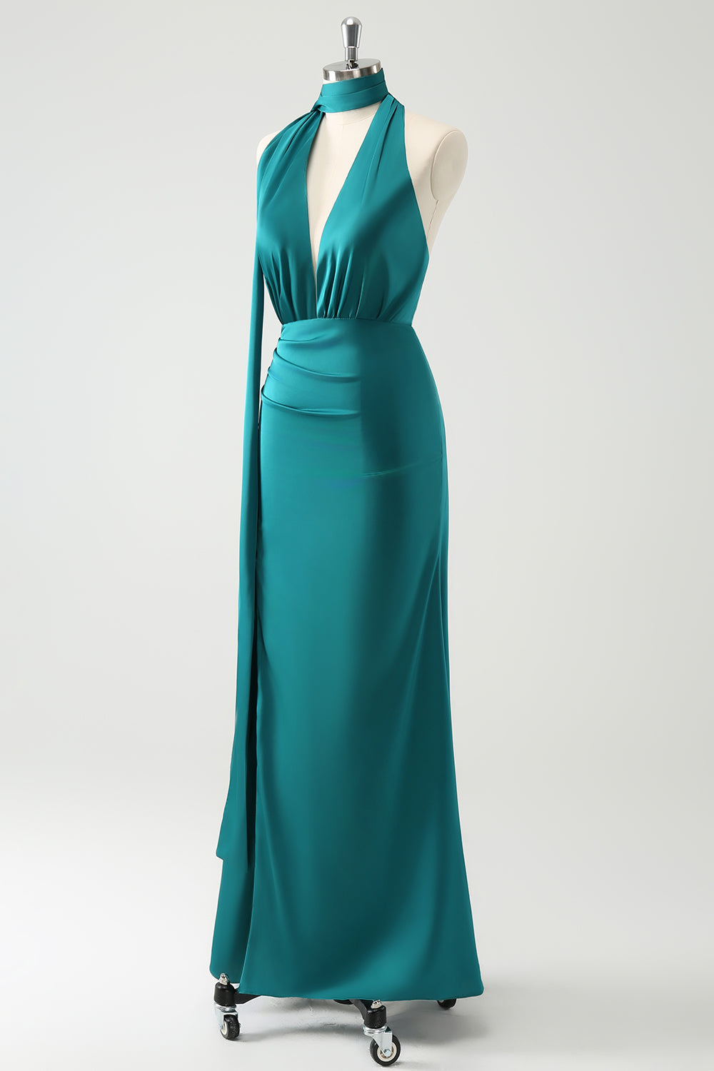 turquoise dress for wedding guest by Asta Resort and those captivating evenings under the stars EXPRESS Turquoise Satin Ruffle Formal