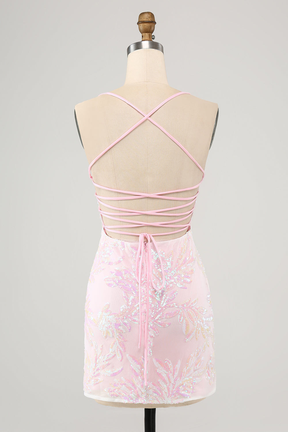 Light pink homecoming dress tight hot sale