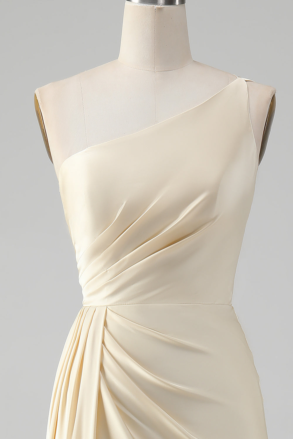 champagne one shoulder bridesmaid dress Womens Next Champagne Bow One Shoulder Maxi Bridesmaid Dress US 6
