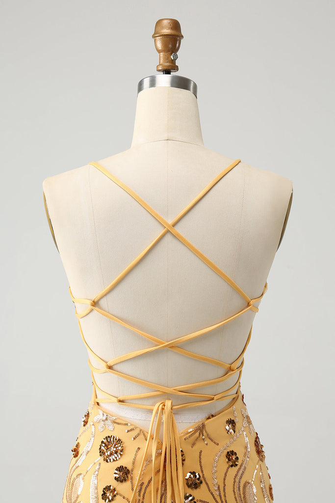 Jiyara - Bright Yellow Bobbin Elastic Dress - Ready to Ship