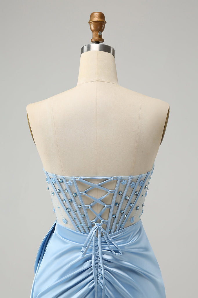 sparkly blue corset
