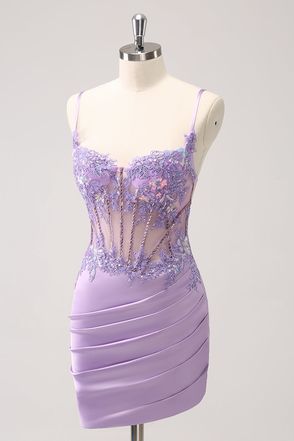 Zapaka Women Sparkly Purple Corset Tight Short Homecoming Dress Spaghetti Straps Sequined Hoco Dress Zapaka Women Sparkly Purple Corset Tight Short Homecoming Dress Spaghetti Straps Sequined Hoco Dress