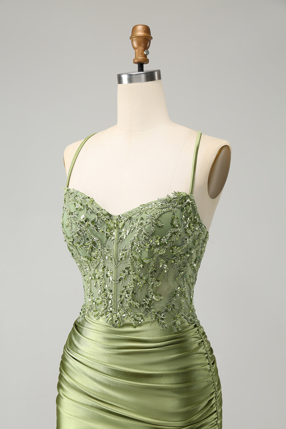 Zapaka Women Sparkly Corset Light Green Tight Homecoming Dress with Beadings Lace Up Back Short Hoco Dress Zapaka Women Sparkly Corset Light Green Tight Homecoming Dress with Beadings Lace Up Back Short Hoco Dress