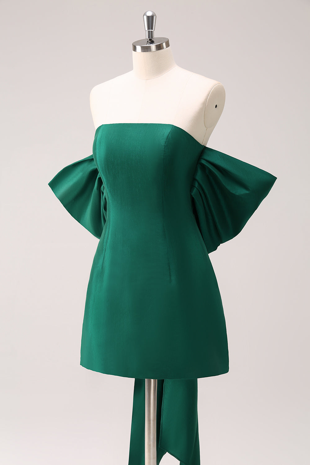 Zapakasa Women Dark Green Strapless Homecoming Dress with Bow A Line Satin Short Cocktail Dress Zapakasa Women Dark Green Strapless Homecoming Dress with Bow A Line Satin Short Cocktail Dress